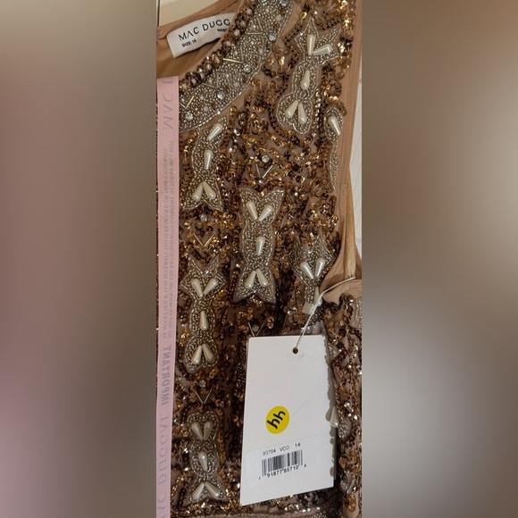 Short Wedding Guest Dress 93764 by Mac Duggal NWT Size 14 - Picture 5 of 7